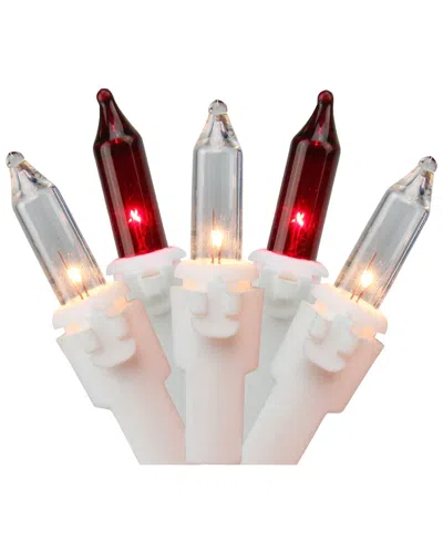 NORTHERN LIGHTS NORTHLIGHT 100-COUNT RED AND CLEAR MINI CHRISTMAS LIGHT SET 20.25FT WHITE WIRE