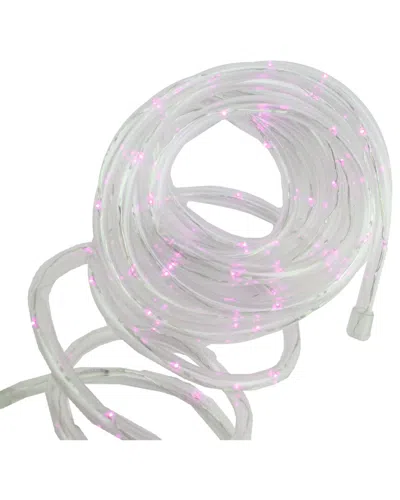 Northern Lights Northlight 12ft Solar Powered Multi-function Pink Led Indoor/outdoor Christmas Rope Lights With Grou