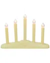 Shop Northern Lights Northlight 14.5in Ivory 5-lights Christmas Chandelier On Holly Berry And Bell Base Candle Lamp