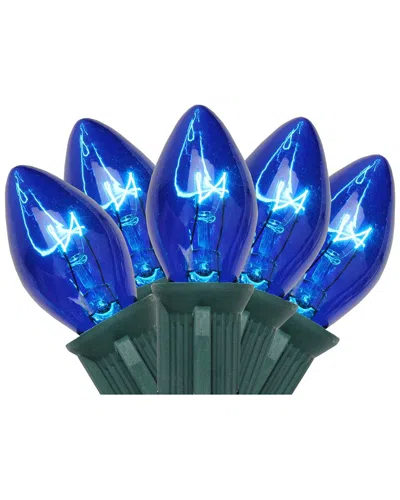 Northern Lights Northlight 25-count Blue C7 Christmas Light Set 24ft Green Wire