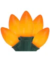 Northern Lights Northlight 25-count Orange Opaque C9 Christmas Light Set 25ft Green Wire In Orange