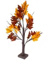 Northern Lights Northlight 2ft Pre-lit Led Brown Maple Artificial Christmas Tree- Clear Lights In Brown