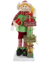 Northern Lights Northlight 30-insantafts Little Animated Elf With Lighted Star Musical  Christmas Figure In Red