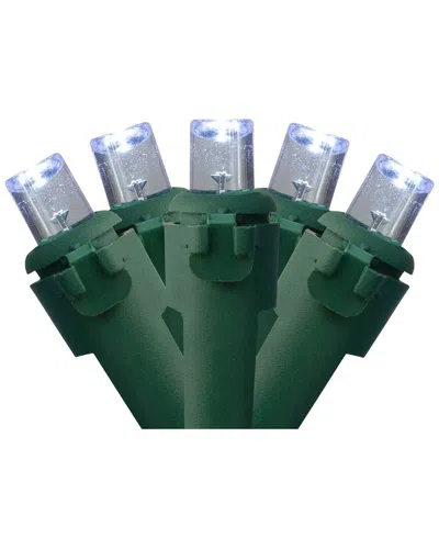 Northern Lights Northlight 300 Pure White Led Wide Angle Mini Christmas Lights - 74.75 Ft  Green Wire