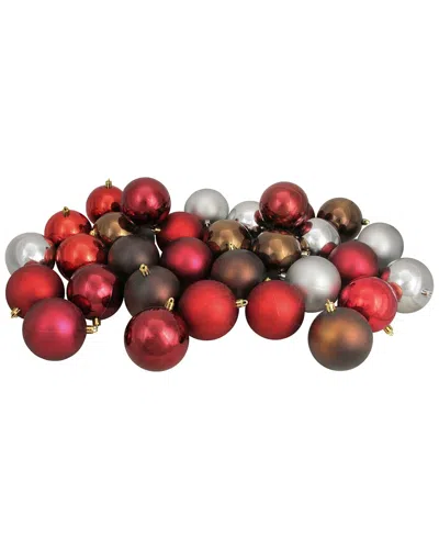Northern Lights Northlight 32ct Multi-color Shatterproof 2-finish Christmas Ball Ornaments 3.25in (80mm)