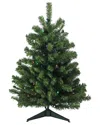 Northern Lights Northlight 3ft Pre-lit Full Canadian Pine Artificial Christmas Tree - Multicolor Led Lights In Green