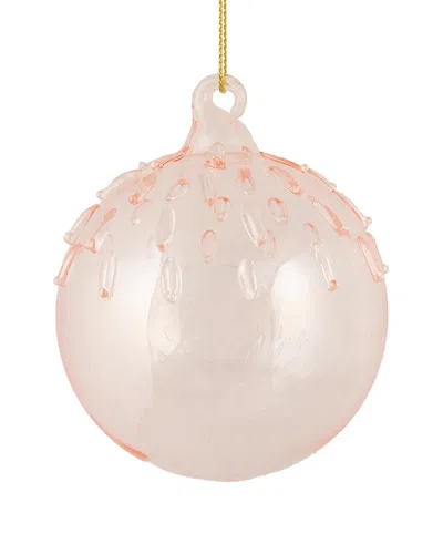 Northern Lights Northlight 3in Pink Iridescent Glass Christmas Ball Ornament