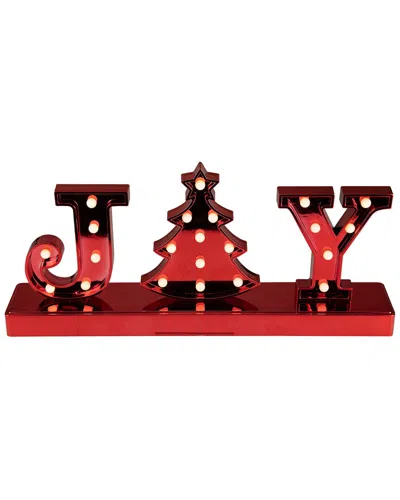 Northern Lights Northlight 6.5in Led Lighted Red Ftjoyft Christmas Marquee Sign