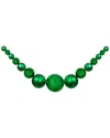 Northern Lights Northlight 6ft Green Shiny And Matte Shatterproof Ball Christmas Swag In Green