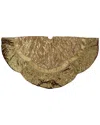 Northern Lights Northlight 72in Gold Quilted Christmas Tree Skirt With Iridescent Sequins In Gold