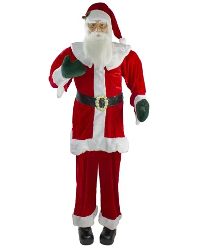 Northern Lights Northlight 72in Red And White Life Size Plush Santa Claus Standing Christmas  Figure