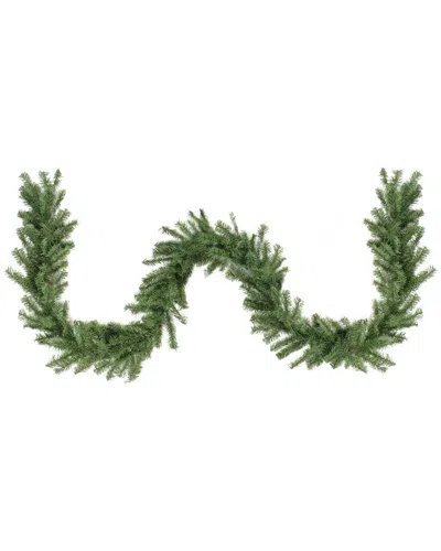 Northern Lights Northlight 9ft X 10in Canadian Pine Artificial Christmas Garland  Unlit In Green