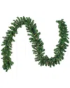 Northern Lights Northlight 9ft X 10in Pre-lit Oak Creek Pine Artificial Christmas Garland -  Clear Dura-lit Lights In Green