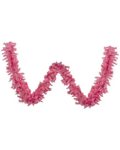 Northern Lights Northlight 9ft X 12in Pre-lit Pink Spruce Artificial Christmas Garland  Pink Lights
