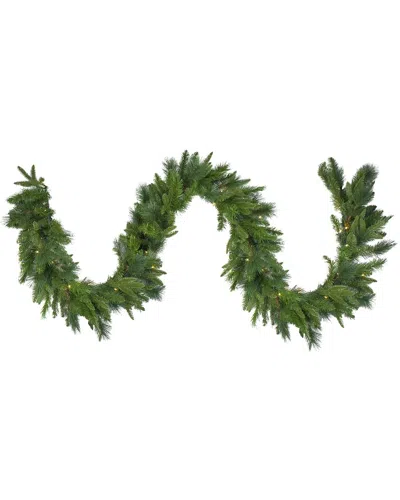 Northern Lights Northlight 9ft X 14in Pre-lit Led Mixed Rosemary Pine Artificial Christmas  Garland - Warm White Lig In Green