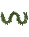 Northern Lights Northlight 9ft X 14in Pre-lit Led Mixed Rosemary Pine Artificial Christmas  Garland - Warm White Lig In Green