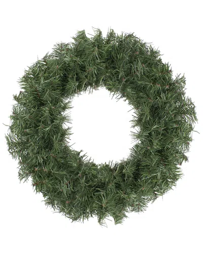 Northern Lights Northlight Canadian Pine Artificial Christmas Wreath 18-in Unlit In Green