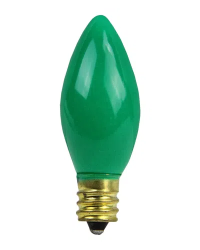 Northern Lights Northlight Club Pack Of 25 Opaque Green C7 Christmas Replacement Bulbs
