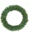 Northern Lights Northlight Pre-lit Buffalo Fir Commercial Artificial Christmas Wreath - 5-foot  Multi Led Lights In Green