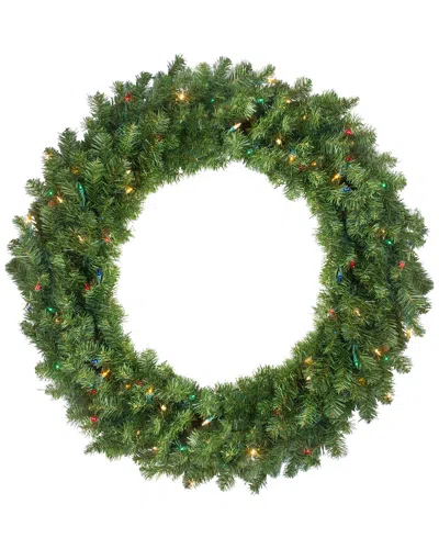 Northern Lights Northlight Pre-lit Canadian Pine Artificial Christmas Wreath - 30-in Multi  Lights In Green