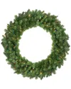 Northern Lights Northlight Pre-lit Canadian Pine Artificial Christmas Wreath - 30-in Multi  Lights In Green