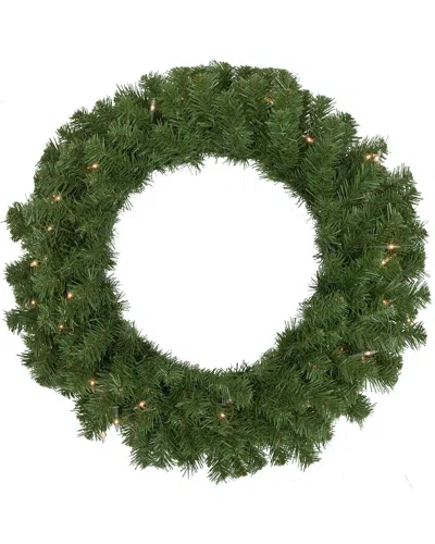 Northern Lights Northlight Pre-lit Dorchester Pine Artificial Christmas Wreath 24-in Clear  Lights In Green