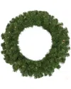 Northern Lights Northlight Pre-lit Dorchester Pine Artificial Christmas Wreath 24-in Clear  Lights In Green
