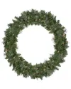 Northern Lights Northlight Pre-lit Mixed Cashmere Pine Artificial Christmas Wreath - 48-in  Clear Lights In Green
