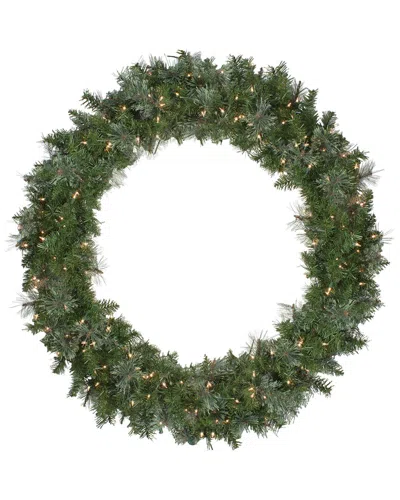 Northern Lights Northlight Pre-lit Mixed Cashmere Pine Artificial Christmas Wreath - 48-in  Clear Lights In Green