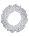 Northern Lights Northlight Pre-lit Pine Battery Operated Led Artificial Christmas Wreath - 36-in Multicolor Lights In White