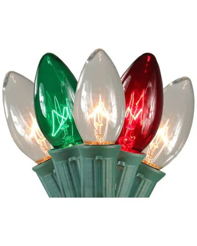 Northern Lights Northlight Set Of 15 Lighted Red  Clear And Green C9 Christmas Pathway Marker Decor