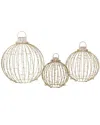 Northern Lights Northlight Set Of 3 Led Lighted Ornaments Christmas Yard Decoration In Gold