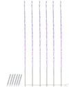 Northern Lights Northlight Set Of 6 108 Purple Led Branch Patio And Garden Christmas Light  Stakes - 8.5 Ft White Wi In Purple