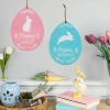 Northlight Easter Egg Metal Wall Signs In Pink