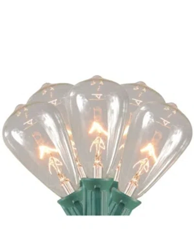 Northlight 10 Clear Edison Style Glass Christmas Lights - 9 Ft Green Wire