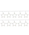 Northlight 10-count Clear Twinkling Star Icicle Christmas Lights 10ft White Wire In Clear