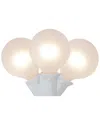 Northlight 10-count Frosted White G50 Globe Patio Light Set