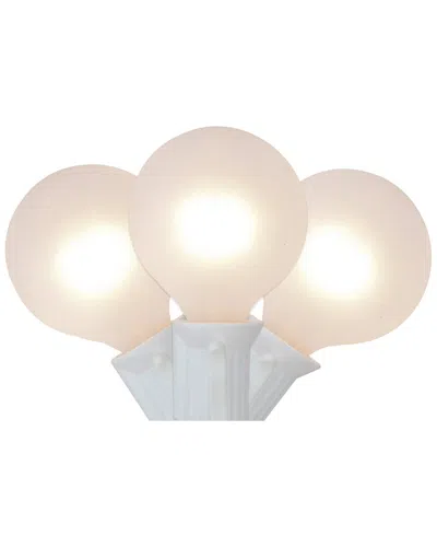 Northlight 10-count Frosted White G50 Globe Patio Light Set