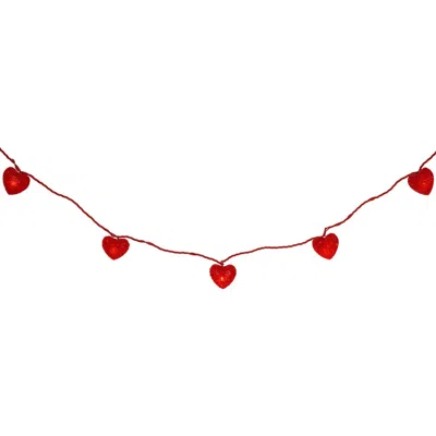 Northlight 10-count Red Heart Mini Valentine's Day Light Set, 7.5ft Red Wire