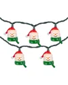 Northlight 10 Count Snowman Heads With Scarves Christmas Lights In White