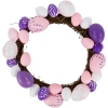 Northlight 10in Pastel Easter Egg Spring Wreath In Pink