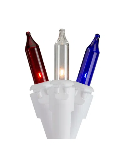 Northlight 100-count Red White Blue 4th Of July Mini Light Set 20' White Wire