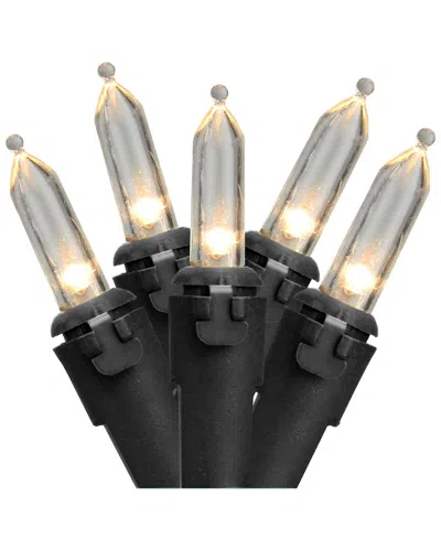 Northlight 100 White Led Mini Christmas Lights - 33ft Black Wire