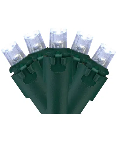 Northlight 100 White Led Wide Angle Christmas Lights - 33 Ft Green Wire
