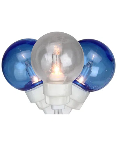Northlight 100-count Blue & Clear G30 Globe Icicle Patio Lights