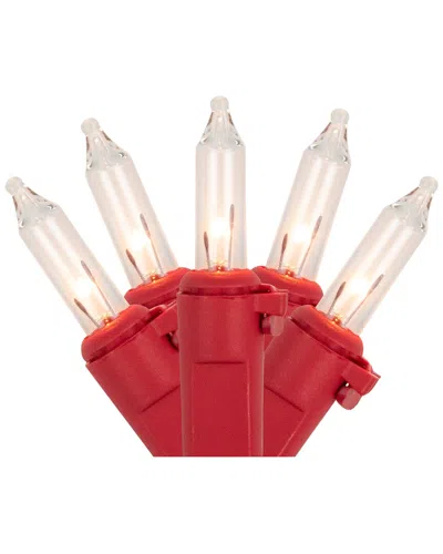 Northlight 100ct Clear Mini Christmas Light Set In Red