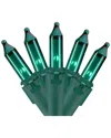 Northlight Set Of 50 Green Led Mini Christmas Lights 4" Spacing In Green