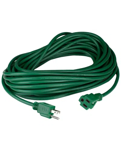 Northlight 100ft Three-prong Outdoor Extension Power Cord With End Connector In Green