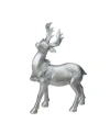 Northlight 10.5" Elegant Silver Christmas Table Top Reindeer Figure In Silver