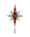 Northlight 10.75" Multi-color Faceted Star Of Bethlehem Christmas Tree Topper In Multi